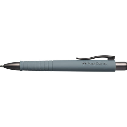 Faber-Castell Kugelschreiber Poly Ball Urban 0,6mm XB blau Mine auswechselbar dokumentenecht Schaftfarbe: stone grey