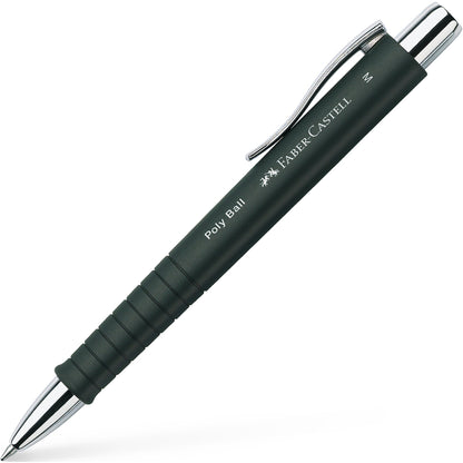 Faber-Castell Kugelschreiber Poly Ball 0,6mm XB blau Mine auswechselbar dokumentenecht Schaftfarbe: schwarz
