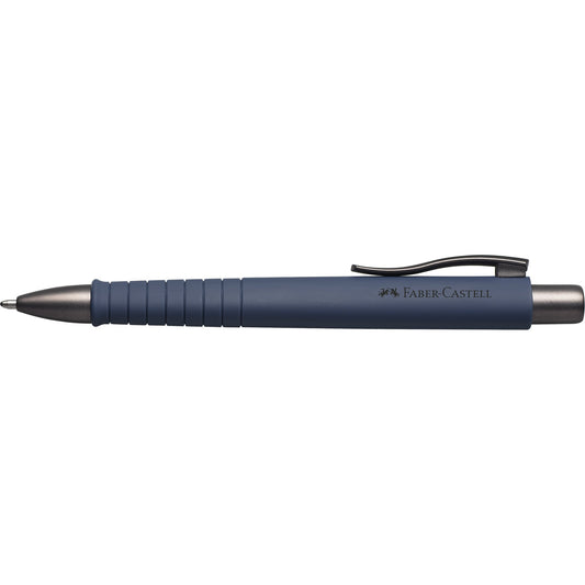 Faber-Castell Kugelschreiber Poly Ball Urban 0,6mm XB blau Mine auswechselbar dokumentenecht Schaftfarbe: navy blue