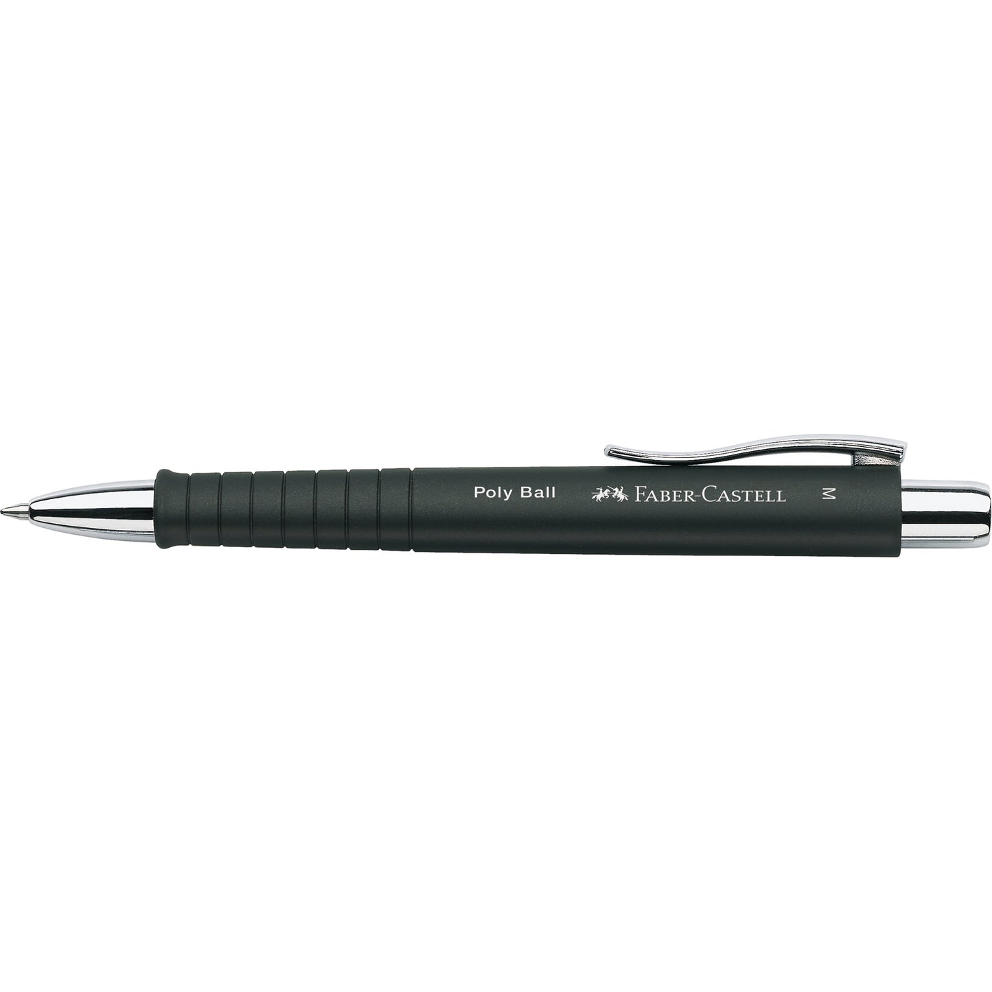 Faber-Castell Kugelschreiber Poly Ball 0,5mm M blau Mine auswechselbar dokumentenecht Schaftfarbe: schwarz