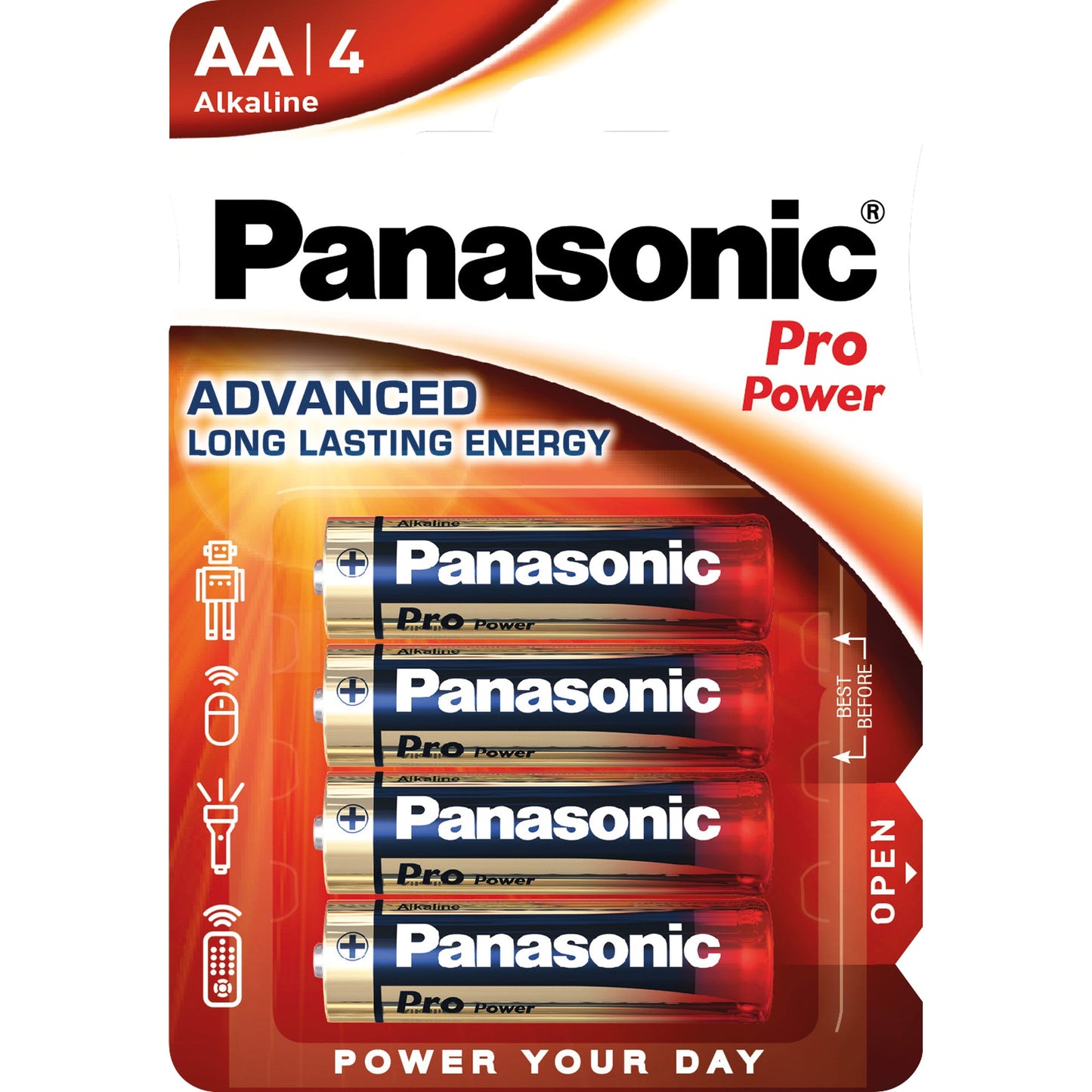 Panasonic Batterie Pro Power AA/Mignon LR6 Alkaline 1,5V 4 St./Pack.