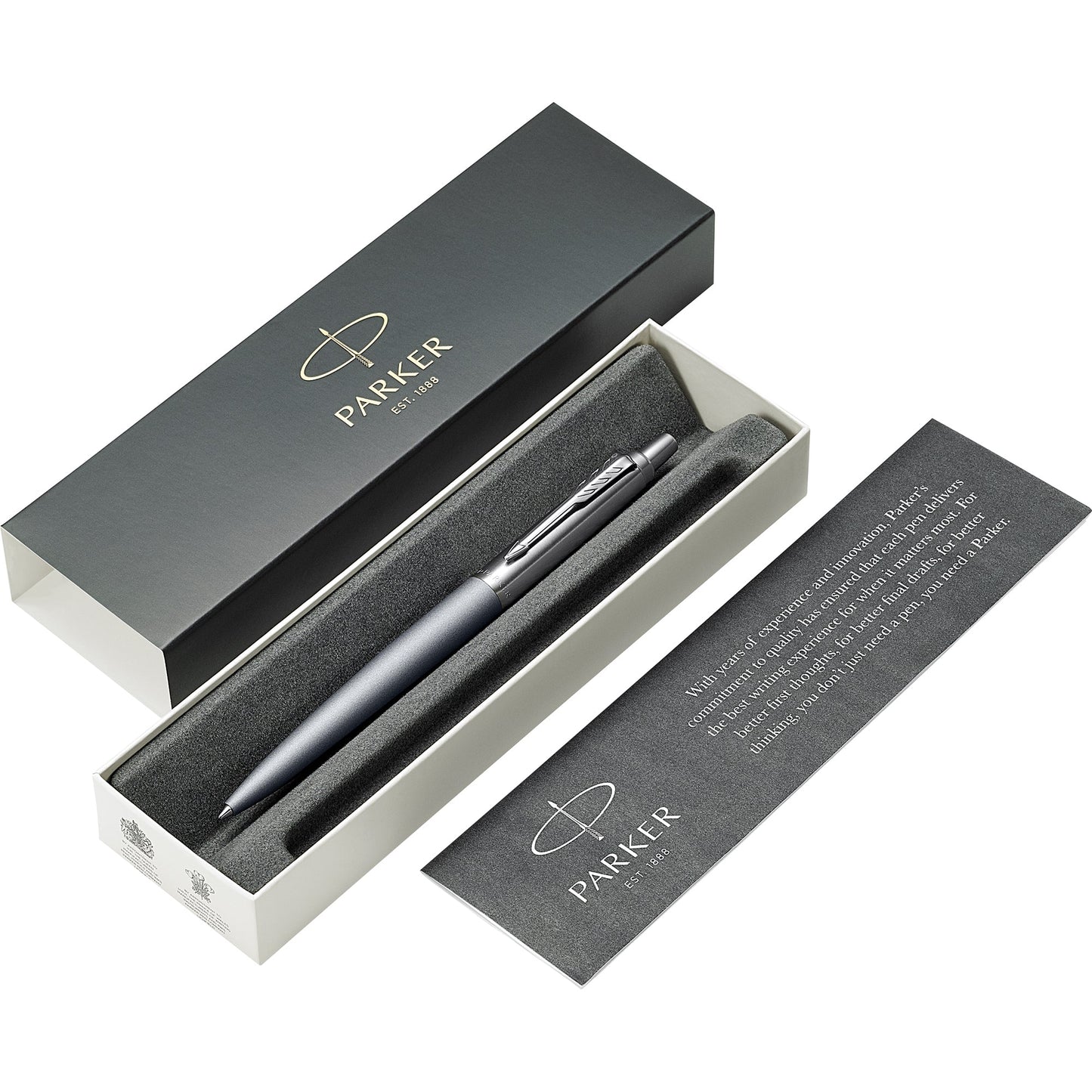Parker Kugelschreiber Jotter XL C.C. 1mm M blau Mine auswechselbar dokumentenecht Schaftfarbe: grau matt