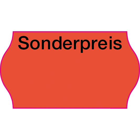 CreenLine Auszeichnungsetikett 26 x 12 mm (B x H) rot Sonderpreis 1.500 Etik./Rl. 27.000 Etik./Pack.