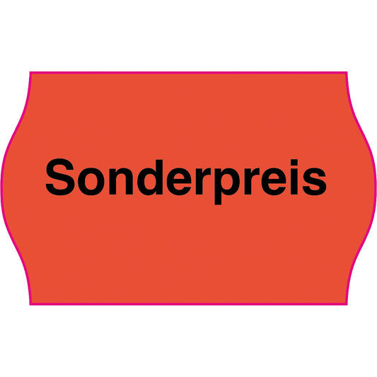 CreenLine Auszeichnungsetikett 26 x 16 mm (B x H) rot Sonderpreis (Mittig) 1.200 Etik./Rl. 21.600 Etik./Pack.