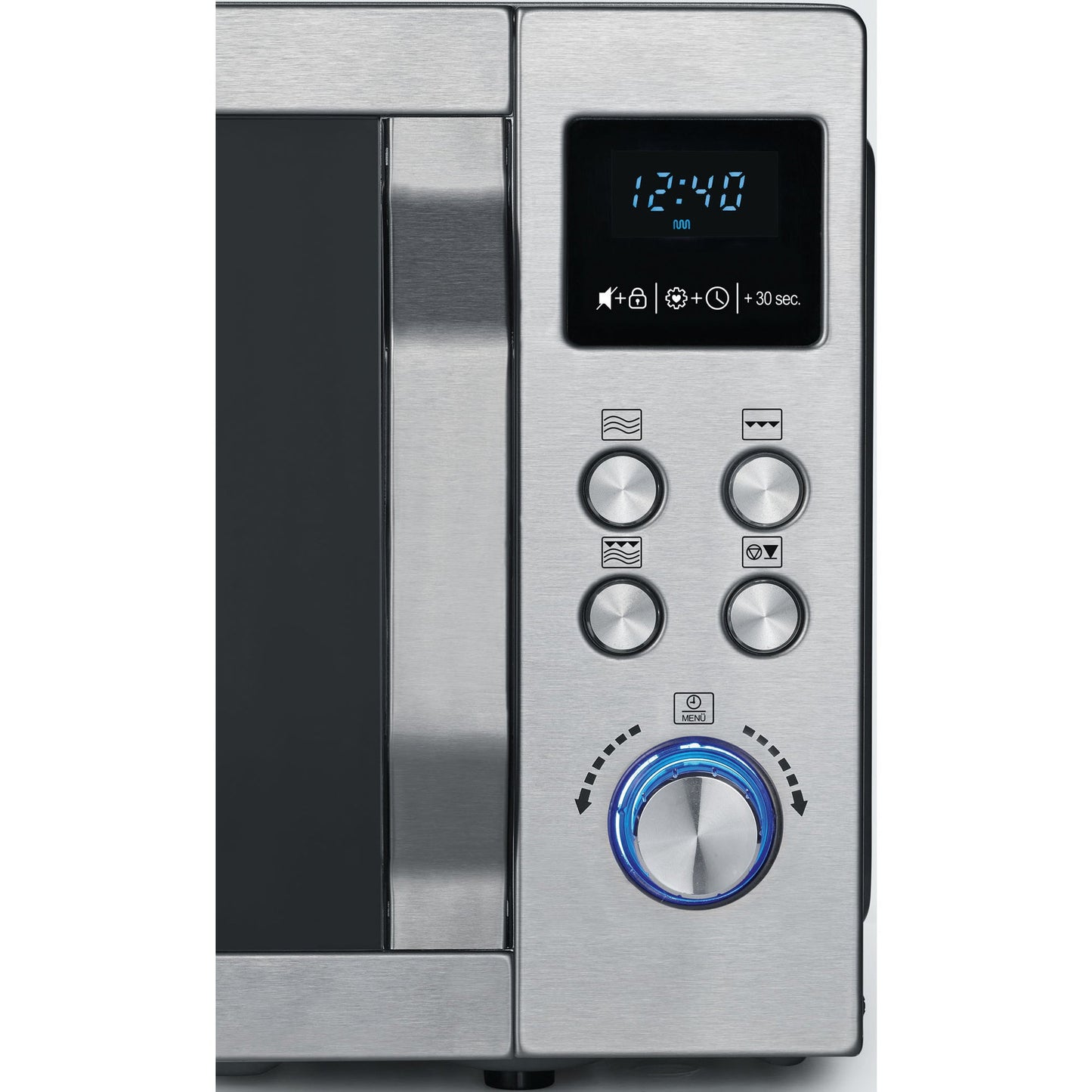 SEVERIN Mikrowelle MW 7751 45,2 x 26,2 x 38 cm (B x H x T) 9,9l 800W Grillrost Edelstahl, gebürstet