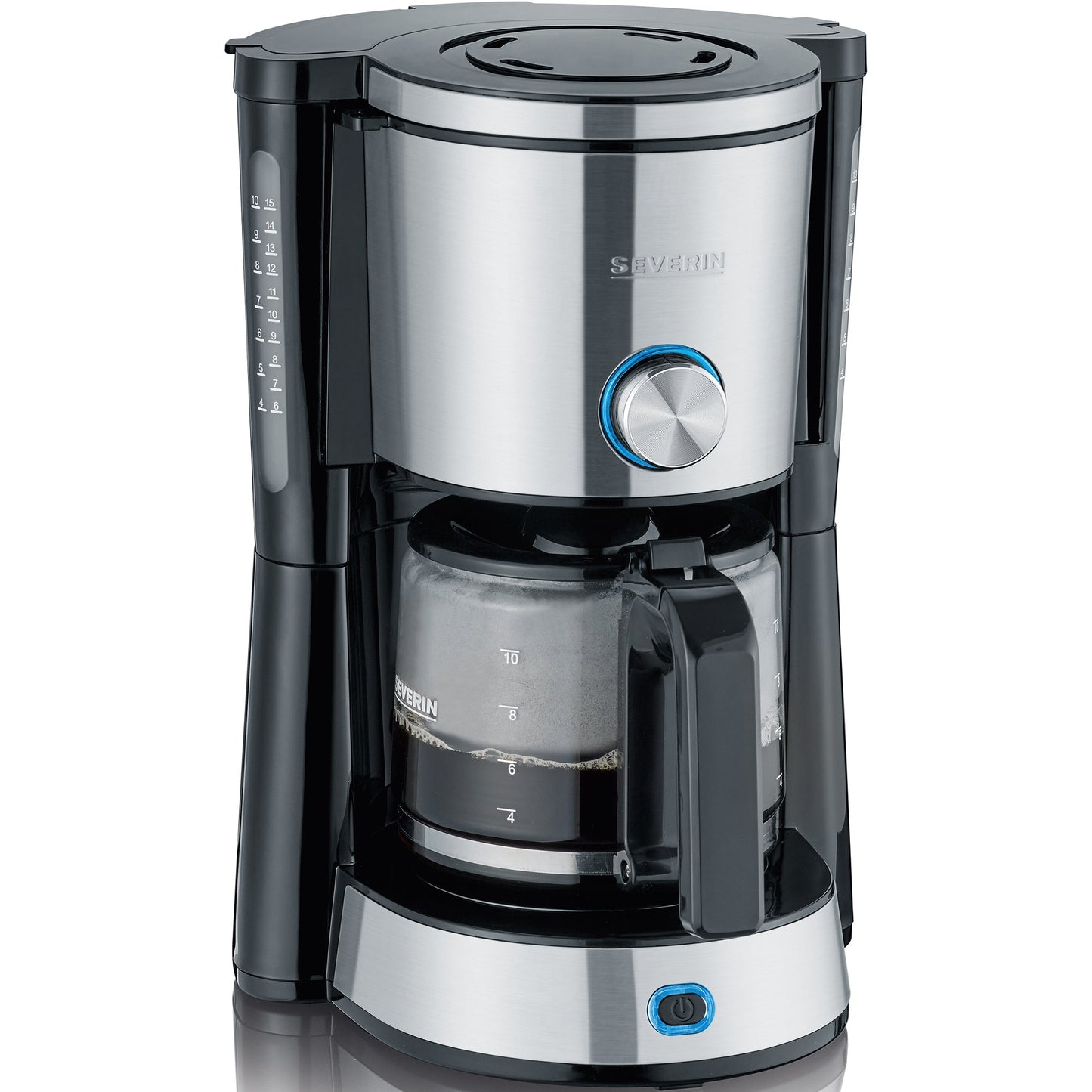 SEVERIN Kaffeemaschine TypeSwitch 23 x 34 x 26 cm (B x H x T) Filtersystem Glaskanne 10 Tassen