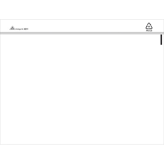 RNK Verlag Dokumententasche DIN C5 Polyethylen weiß 100 St./Pack.
