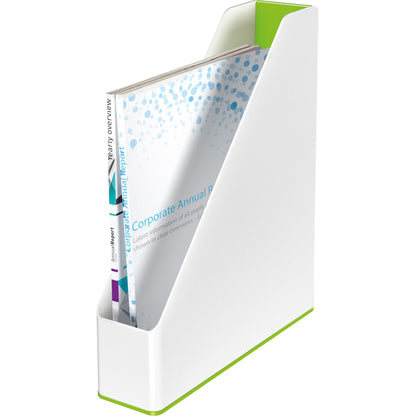 Leitz Stehsammler WOW Duo Colour 7,3 x 31,8 x 27,2 cm (B x H x T) DIN A4 Werkstoff: Polystyrol grün/weiß