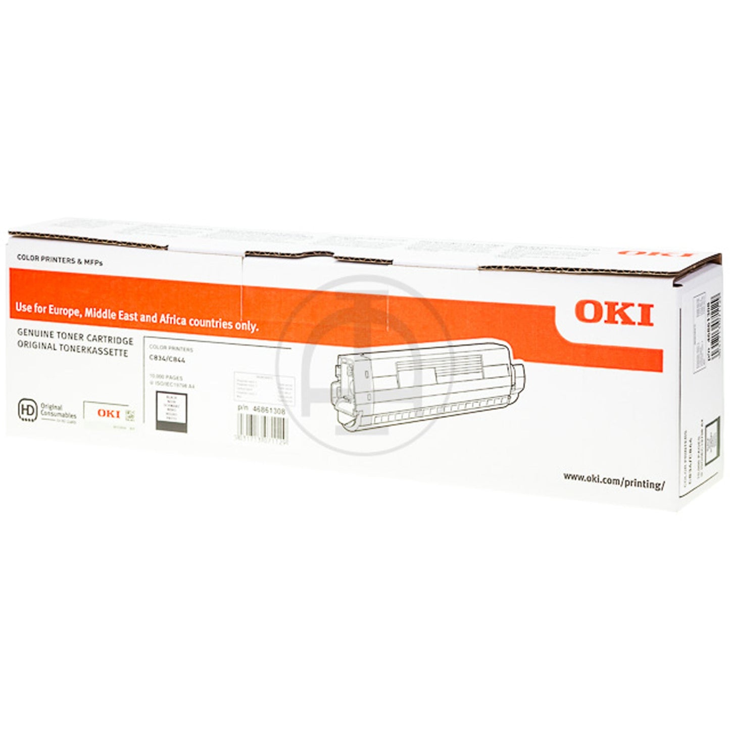 OKI Toner Originalzubehör 46861307 ca. 10.000 Seiten cyan
