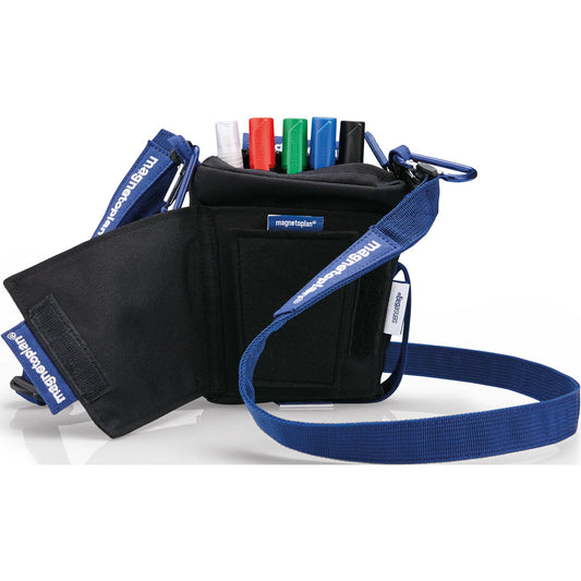magnetoplan® Moderationstasche Action Holster 15 x 19 x 4,5 cm (B x H x T) 8 Teile Polyester schwarz