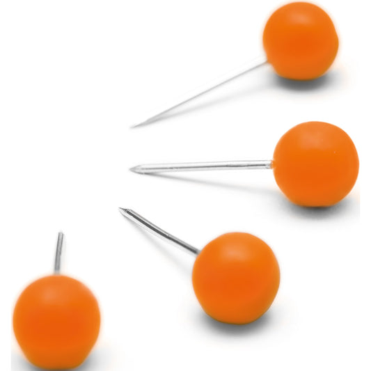 Nobo® Pinnwandnadel 6 x 13 mm (Ø x L) Kunststoff orange 100 St./Pack.