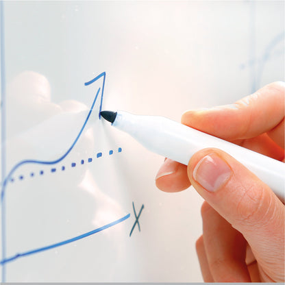 DAHLE Whiteboard Basic Maße der Oberfläche: 60 x 45 cm (B x H) Tafel magnethaftend nicht beidseitig beschreibbar Metall lackiert weiß