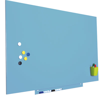 rocada Whiteboard Skin Standard Maße der Oberfläche: 150 x 100 cm (B x H) Tafel magnethaftend nicht beidseitig beschreibbar Stahl lackiert blau