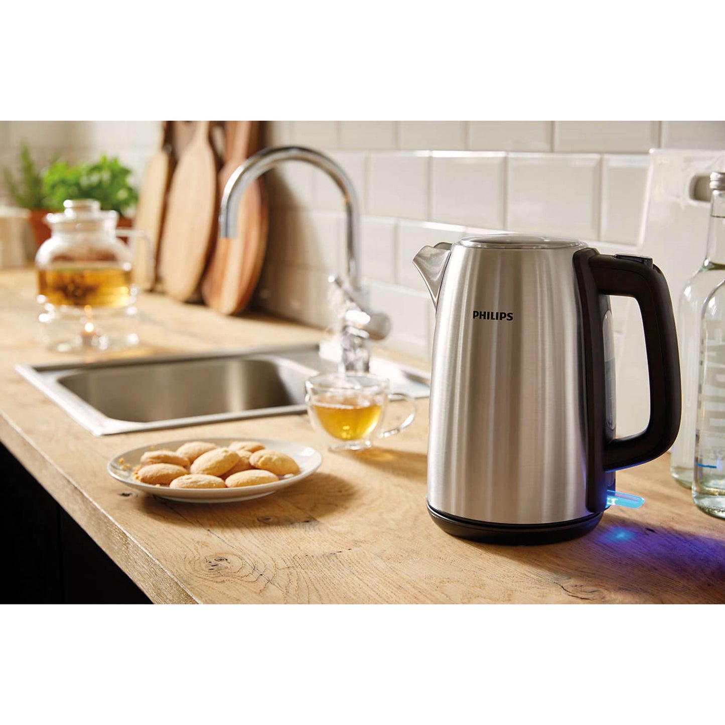 Philips Wasserkocher Daily Collection 1,7l Edelstahl edelstahl