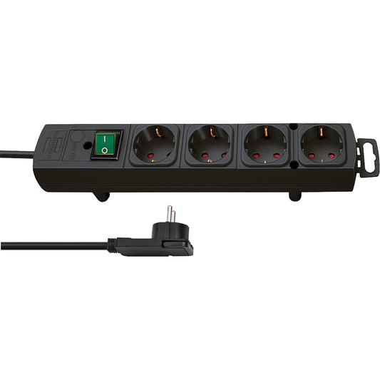 brennenstuhl® Steckdosenleiste Comfort-Line Plus 4 Steckdosen schwarz
