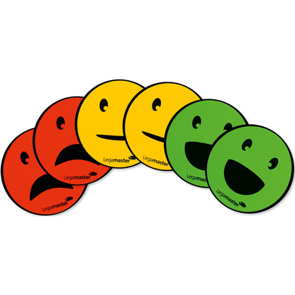Legamaster Magnet Emoticon 50mm farbig sortiert 6 St./Pack.