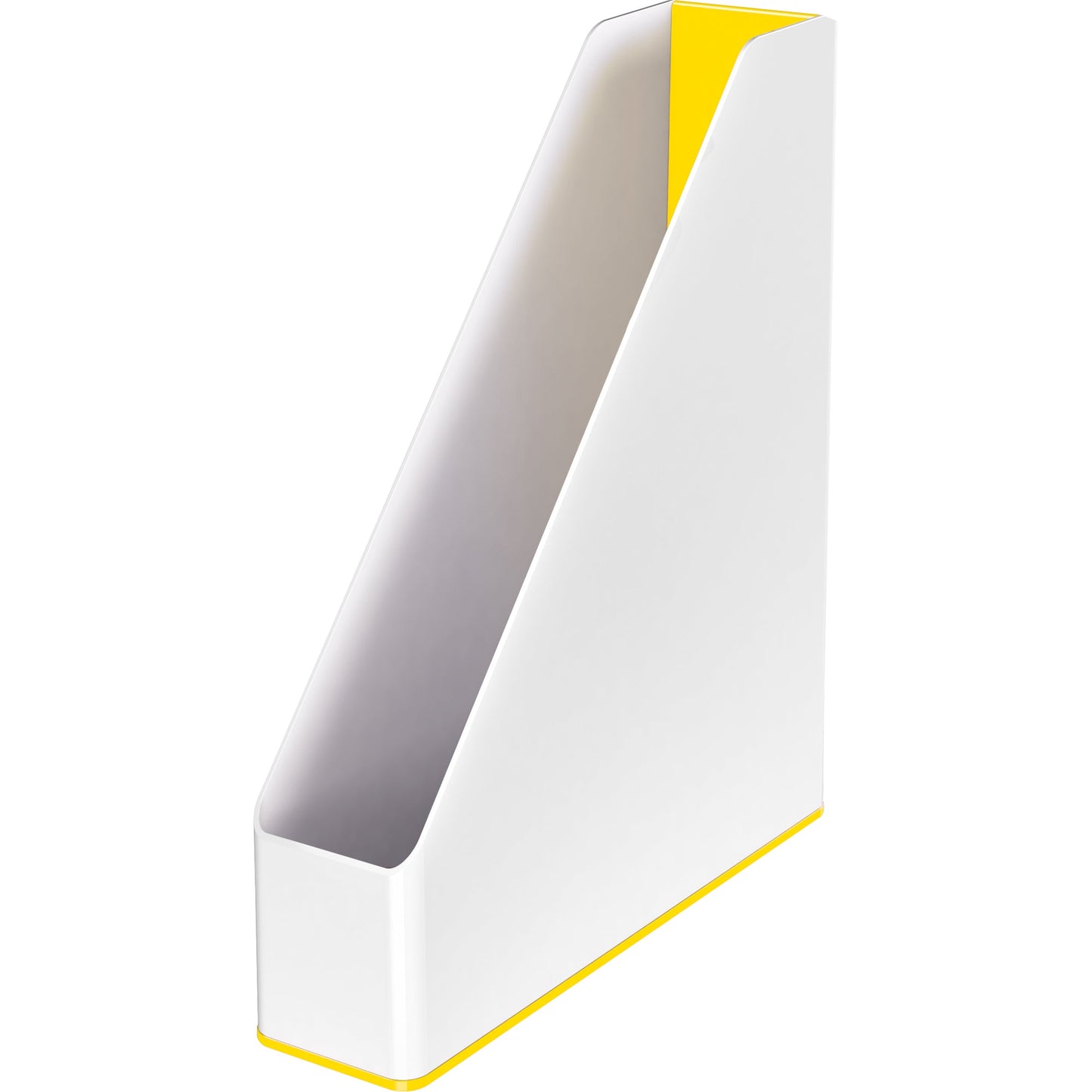Leitz Stehsammler WOW Duo Colour 7,3 x 31,8 x 27,2 cm (B x H x T) DIN A4 Werkstoff: Polystyrol gelb/weiß