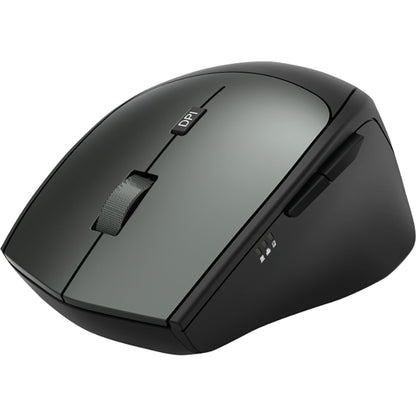 Hama Optische PC Maus MW-600 Rechtshänder ergonomisch USB-A, USB-C 8m Batterie inkl. USB-A-Empfänger, USB-C-Empfänger schwarz