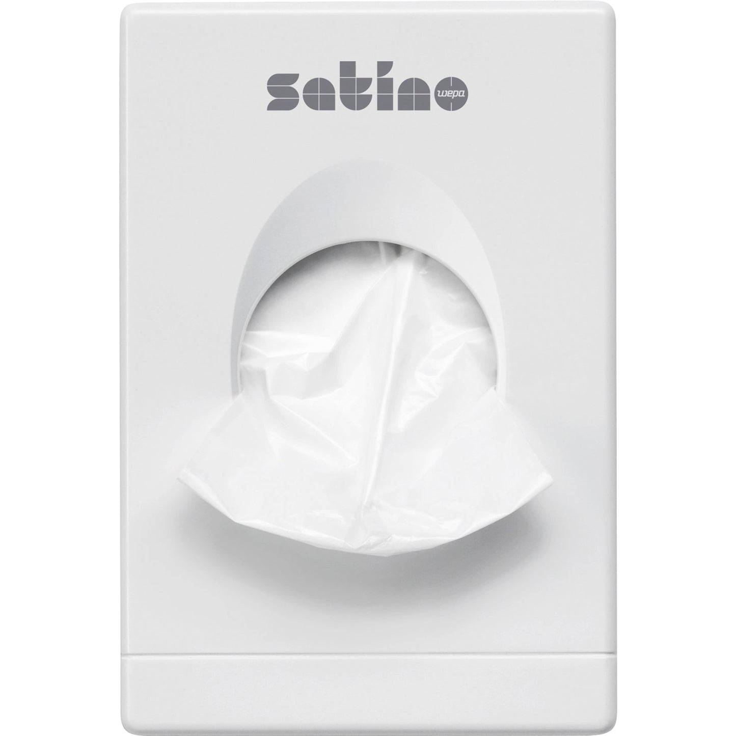 Satino by WEPA Hygienebeutelspender Satino Hygienebeutel 331560 10 x 13,5 x 2,5 cm (B x H x T) Kunststoff weiß