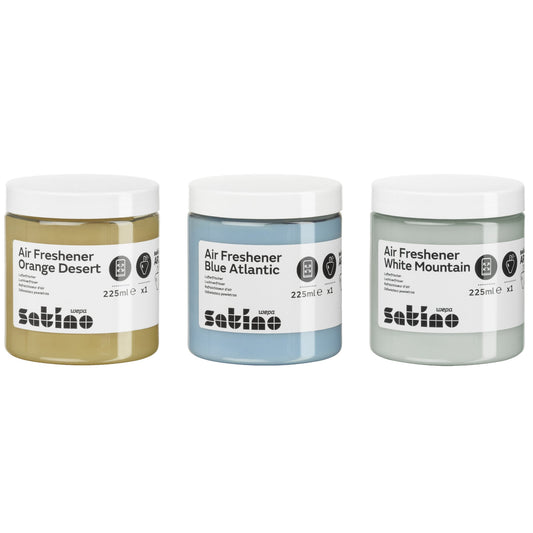 Satino by WEPA Lufterfrischer Duftfüllung Blue Atlantic, White Mountain, Orange Desert 6 x 225 ml/Pack.