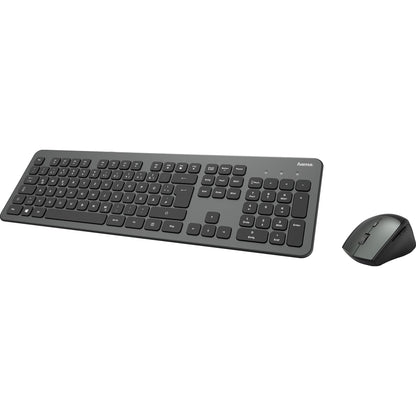 Hama Tastatur-Maus-Set KMW-700 QWERTZ Windows® universell USB-A 10m inkl. Empfänger anthrazit/schwarz