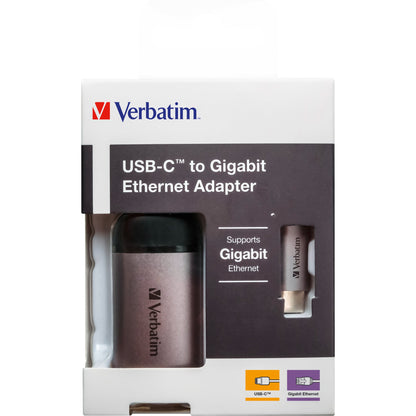 Verbatim Adapter USB-C-Stecker/LAN-Buchse schwarz/grau