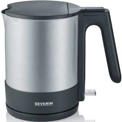 SEVERIN Wasserkocher WK 3409 1,7l Edelstahl gebürstet edelstahl/schwarz