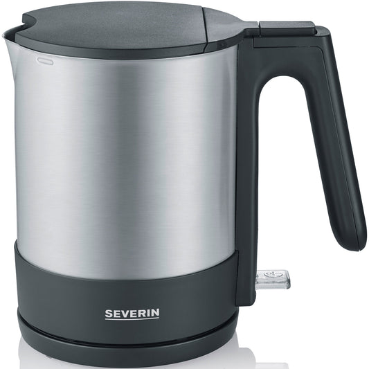 SEVERIN Wasserkocher WK 3409 1,7l Edelstahl gebürstet edelstahl/schwarz