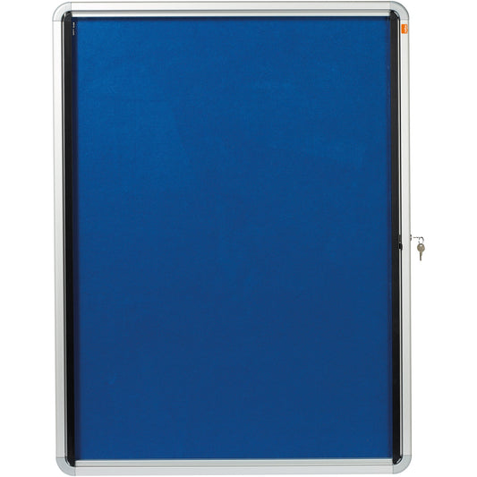 Nobo® Schaukasten Premium Plus Innenbereich 100 x 75,5 x 4 cm (B x H x T) 9 x DIN A4 mit Schloss Aluminium silber