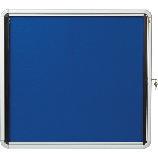 Nobo® Schaukasten Premium Plus Innenbereich 74,5 x 69 x 4 cm (B x H x T) 6 x DIN A4 mit Schloss Aluminium silber