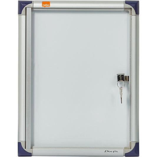 Nobo® Schaukasten Innenbereich 38,5 x 30 x 2,5 cm (B x H x T) 1 x DIN A4 mit Schloss Aluminium/Kunststoff silber