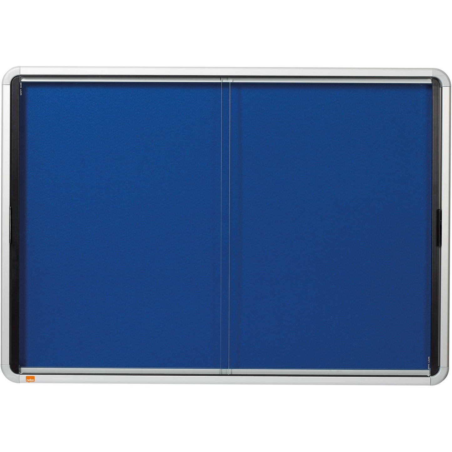 Nobo® Schaukasten Premium Plus Innenbereich 92,2 x 66,5 x 6,3 cm (B x H x T) 8 x DIN A4 mit Schloss Aluminium silber