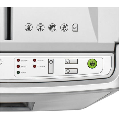 Shredcat Aktenvernichter SHREDCAT 8285 CC P-4 Papier, Heftklammern, Kreditkarten, CDs/DVDs Partikelschnitt 6 Bl. manuell, 350 Bl. automatisch hellgrau