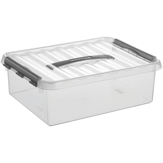 Sunware Aufbewahrungsbox Q-line 40 x 11 x 30 cm (B x H x T) DIN A4 10l Kunststoff transparent