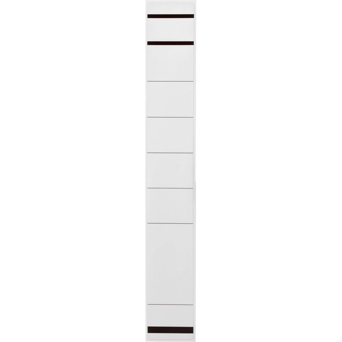 Ordnerrückenetikett schmal/lang 39 x 285 mm (B x H) selbstklebend mit Griffloch weiß 10 Etik./Pack.