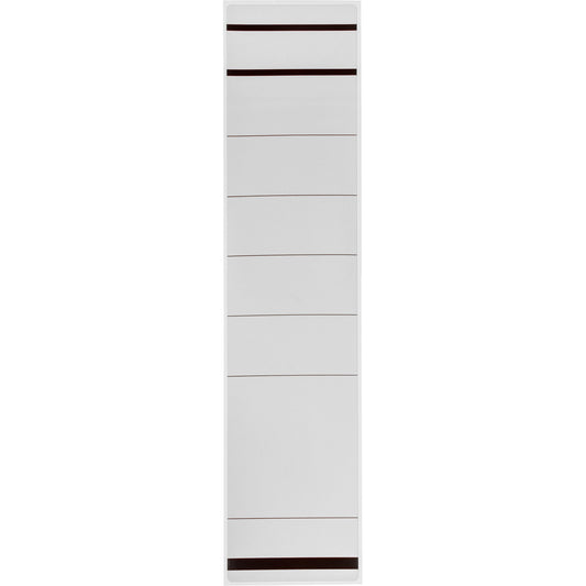Ordnerrückenetikett breit/lang 61,5 x 285 mm (B x H) selbstklebend mit Griffloch weiß 10 Etik./Pack.