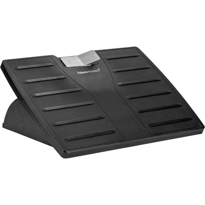 Fellowes® Fußstütze Office SuitesT Microban® 44,5 x 11,1 x 33,3 cm (B x H x T) nicht beheizbar Kunststoff schwarz/silber