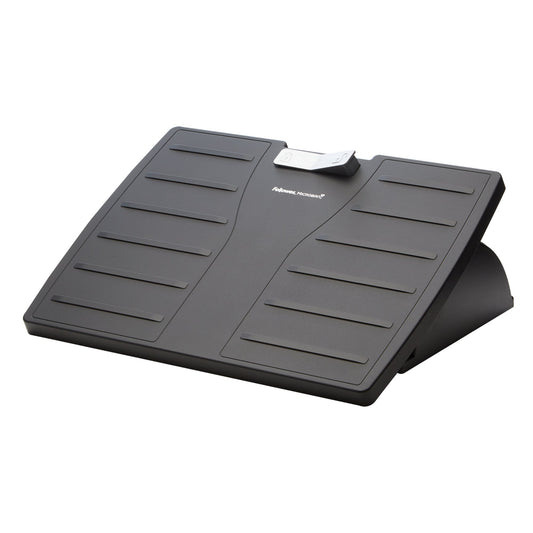 Fellowes® Fußstütze Office SuitesT Microban® 44,5 x 11,1 x 33,3 cm (B x H x T) nicht beheizbar Kunststoff schwarz/silber