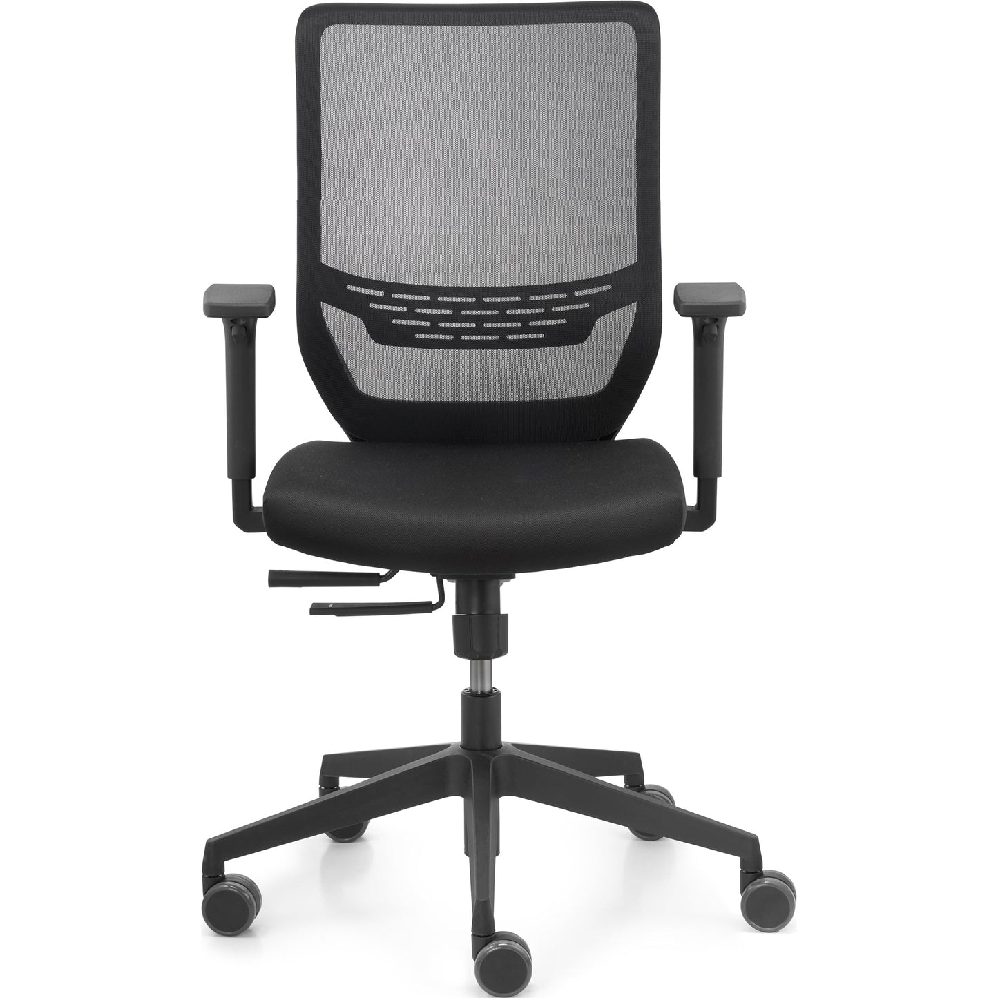 Trend Office Bürodrehstuhl to-sync work mesh Task 42-53cm Synchronmechanik Rolle weich gebremst (für Hartboden) Polyamid schwarz