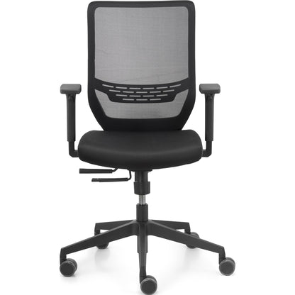 Trend Office Bürodrehstuhl to-sync work mesh Task 42-53cm Synchronmechanik Rolle weich gebremst (für Hartboden) Polyamid schwarz