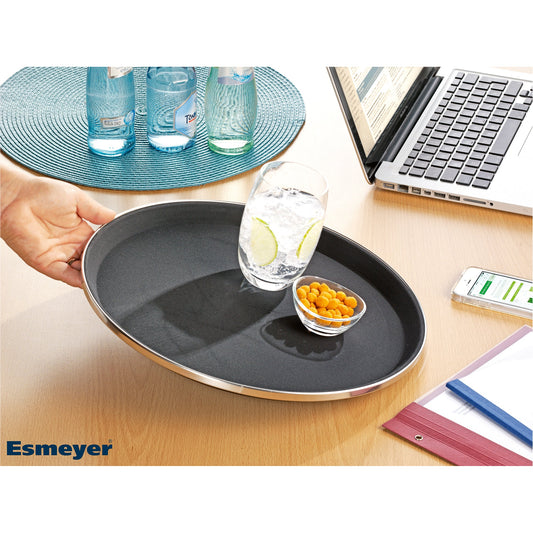 Esmeyer® Serviertablett TENNESSEE 35,5cm Fiberglas Farbe: schwarz