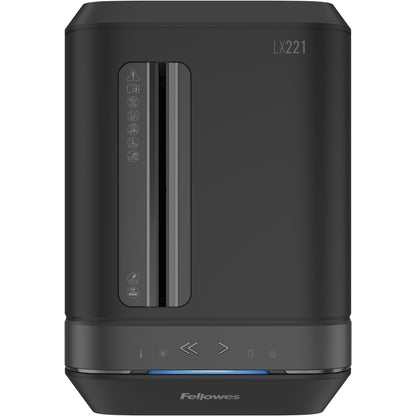 Fellowes® Aktenvernichter Powershred® LX 221 P-5 Papier, Heftklammern, Büroklammern, Kreditkarten Partikelschnitt 20 Bl. schwarz