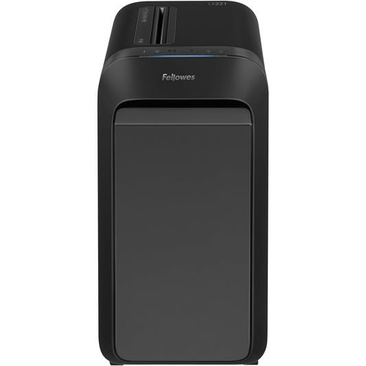 Fellowes® Aktenvernichter Powershred® LX 221 P-5 Papier, Heftklammern, Büroklammern, Kreditkarten Partikelschnitt 20 Bl. schwarz