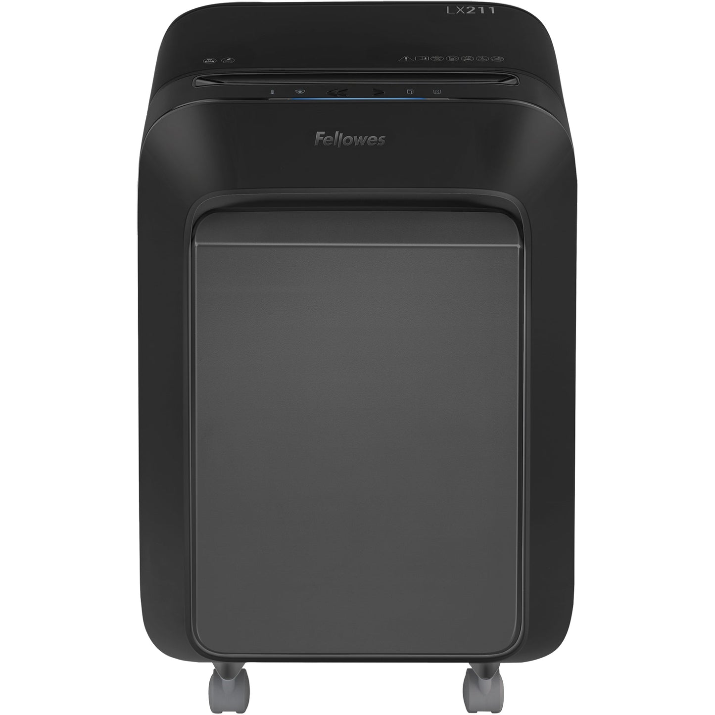 Fellowes® Aktenvernichter Powershred® LX 211 P-5 Papier, Heftklammern, Büroklammern, Kreditkarten Partikelschnitt 15 Bl. schwarz