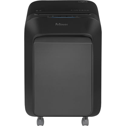 Fellowes® Aktenvernichter Powershred® LX 211 P-5 Papier, Heftklammern, Büroklammern, Kreditkarten Partikelschnitt 15 Bl. schwarz