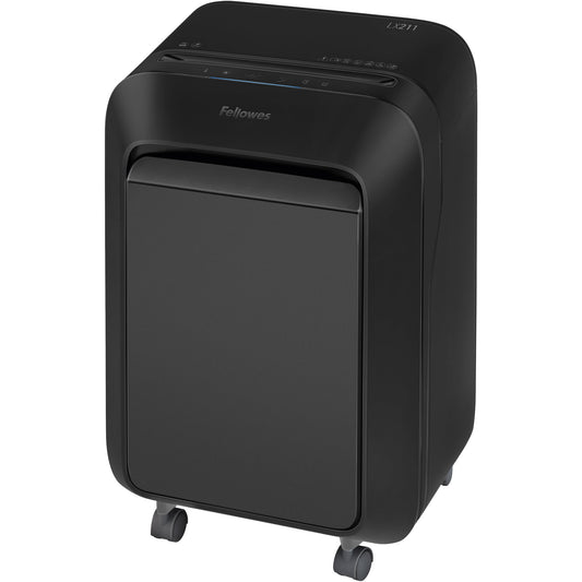 Fellowes® Aktenvernichter Powershred® LX 211 P-5 Papier, Heftklammern, Büroklammern, Kreditkarten Partikelschnitt 15 Bl. schwarz