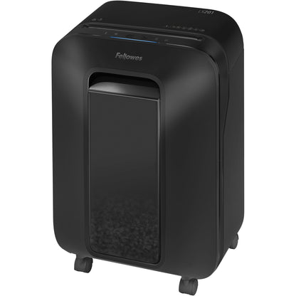 Fellowes® Aktenvernichter Powershred® LX 201 P-5 Papier, Heftklammern, Büroklammern, Kreditkarten Partikelschnitt 12 Bl. schwarz