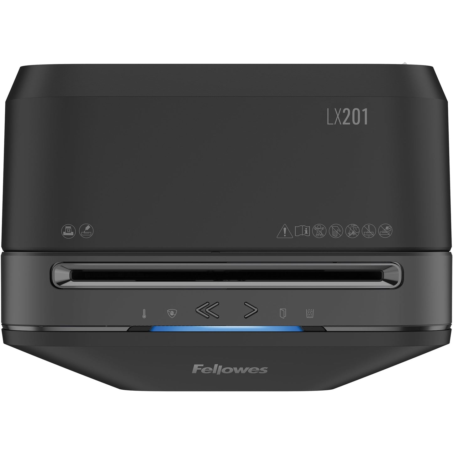 Fellowes® Aktenvernichter Powershred® LX 201 P-5 Papier, Heftklammern, Büroklammern, Kreditkarten Partikelschnitt 12 Bl. schwarz