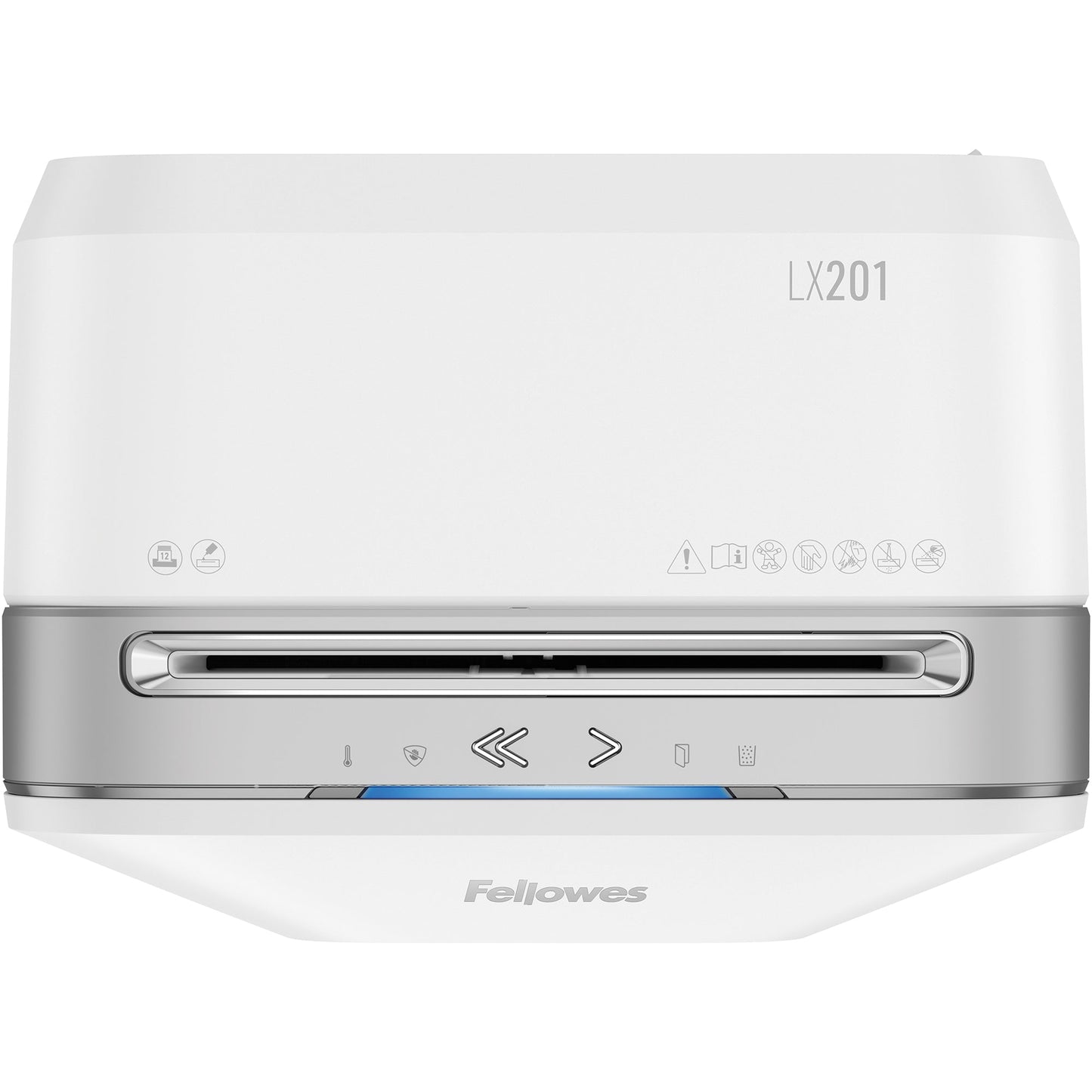 Fellowes® Aktenvernichter Powershred® LX 201 P-5 Papier, Heftklammern, Büroklammern, Kreditkarten Partikelschnitt 12 Bl. weiß