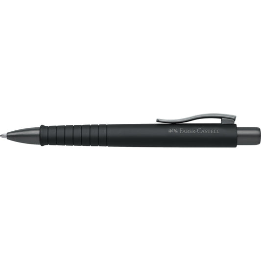 Faber-Castell Kugelschreiber Poly Ball Urban 0,6mm XB blau Mine auswechselbar dokumentenecht Schaftfarbe: schwarz matt